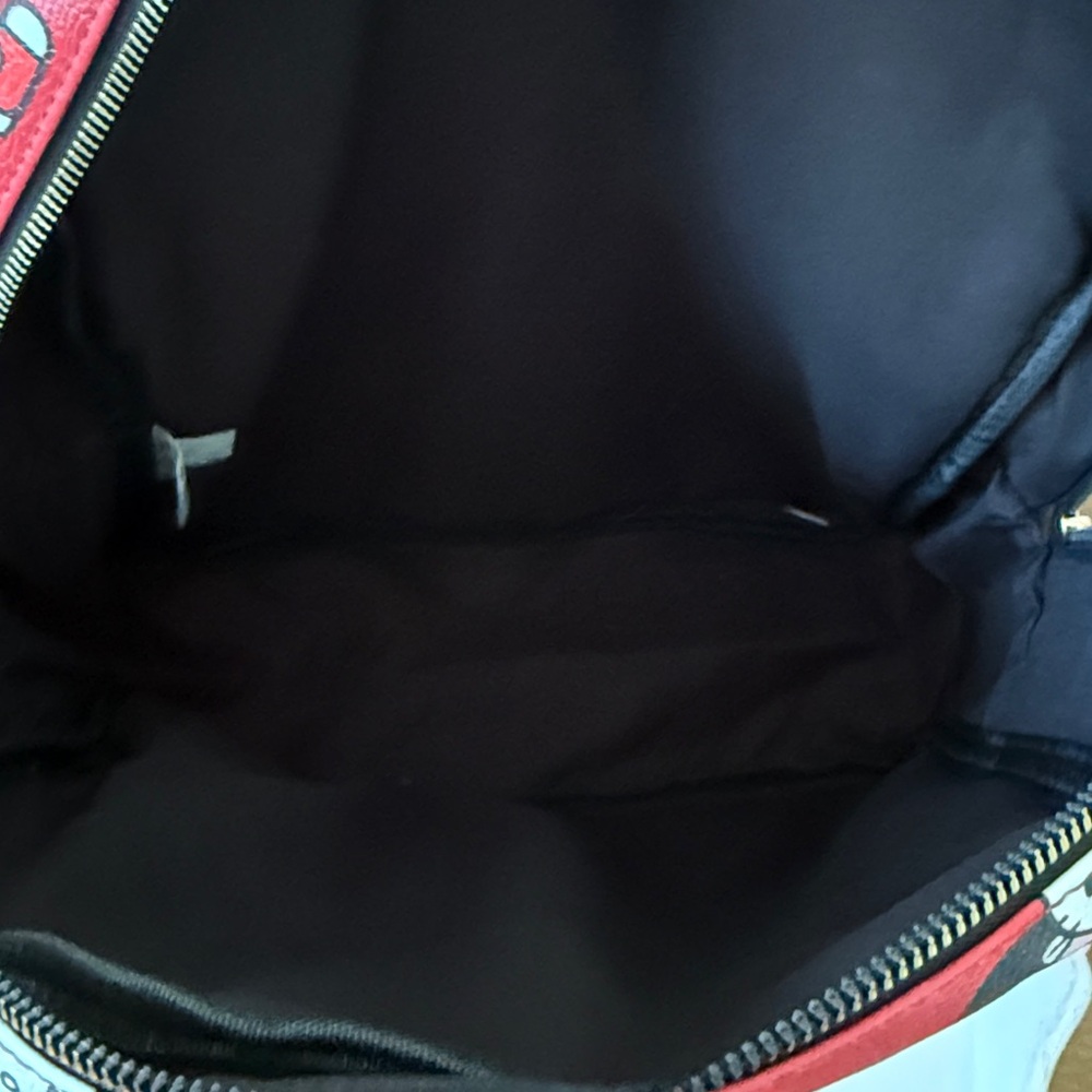 Hello Kitty Red and Black Polka Dot Faux Leather Backpack & Coin Purse - NEW - Picture 10 of 12